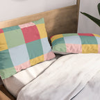 Bold Colorful Checks Pattern - Large XXII Pillow Sham Gallery Image 2