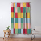 Bold Colorful Checks Pattern - Large XXII Window Curtain Gallery Image 5