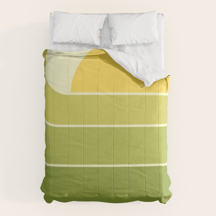 Retro Geometric Sun Set Design 432 Comforter Gallery Image 1