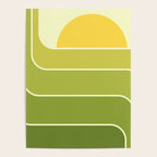Retro Geometric Sun Set Design 432 Poster Gallery Image 4