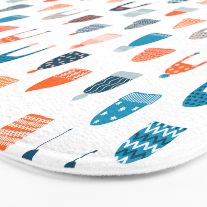 Winter hats Bath Mat Gallery Image 3