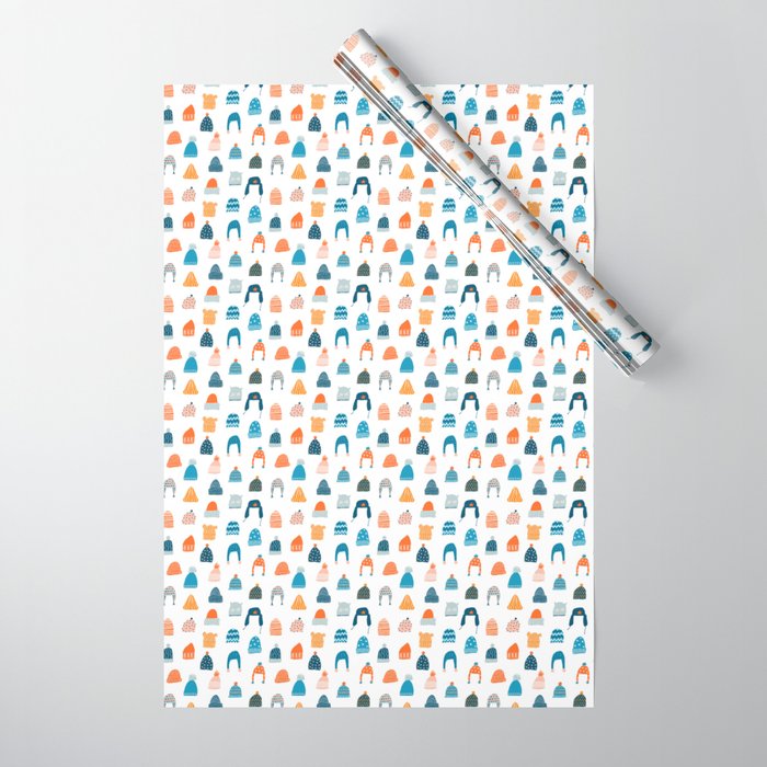 Winter hats Wrapping Paper Gallery Image 1