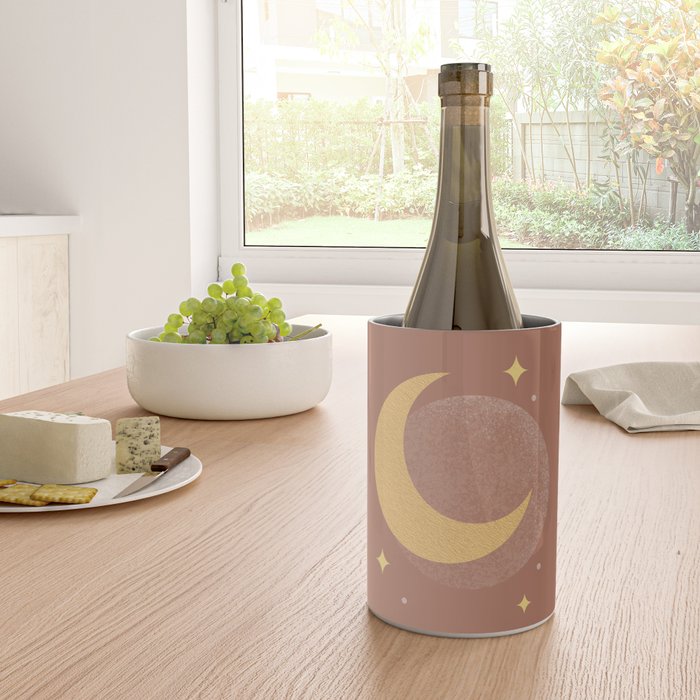 Moon Sparkle Gold - Celestial Wine Chiller Gallery Image 4