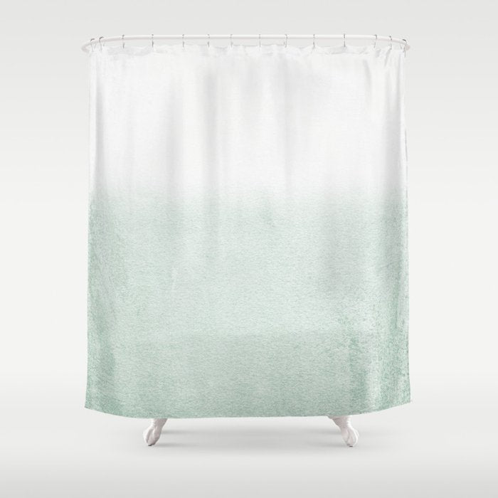 FADING GREEN EUCALYPTUS Shower Curtain Gallery Image 1