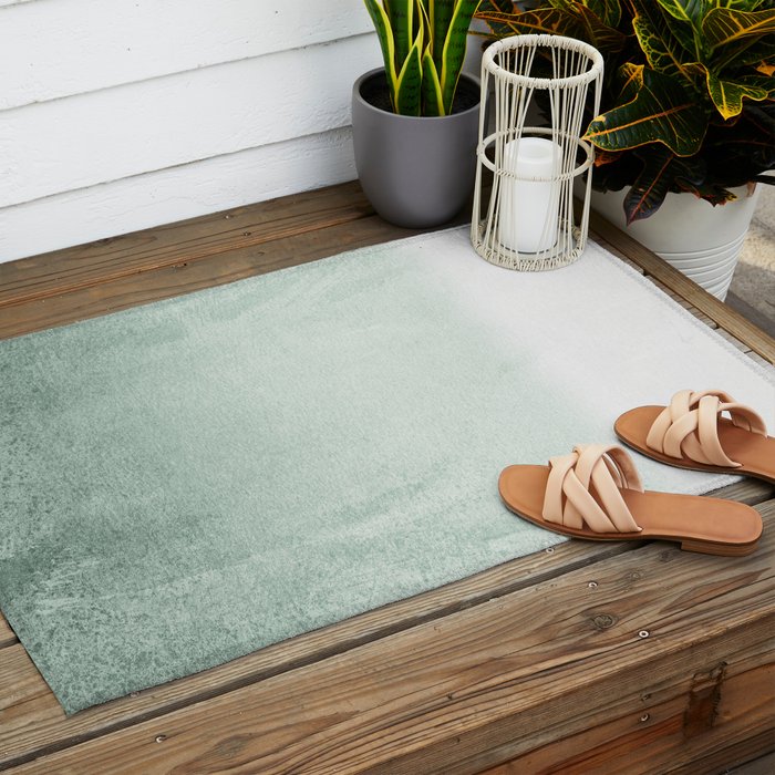 FADING GREEN EUCALYPTUS Outdoor Rug Gallery Image 2