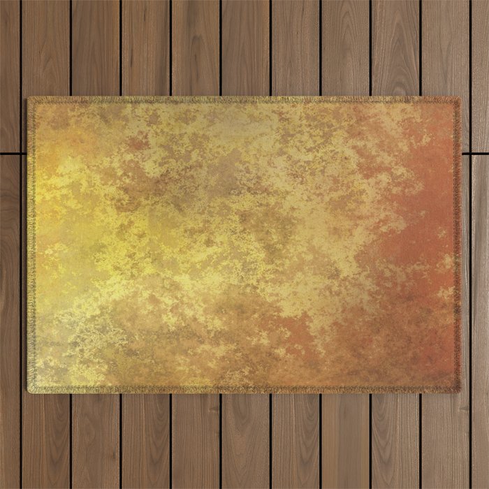 Rusty Gold and Copper Outdoor Rug Gallery Image 1