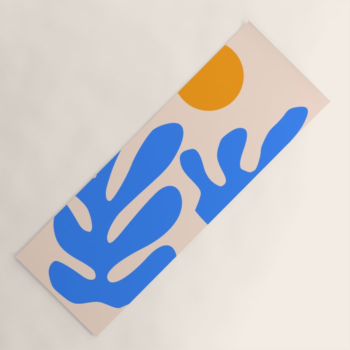 Henri Matisse - Leaves - Blue Yoga Mat Gallery Image 1