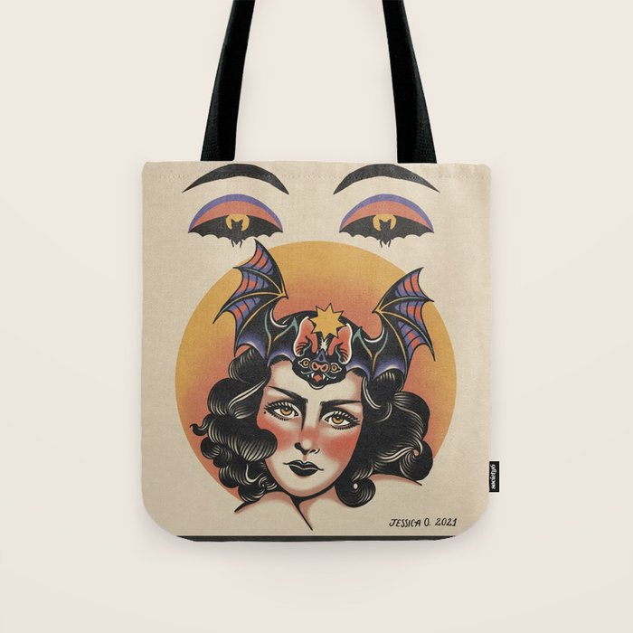 Bat Bite Betty Tote Bag Gallery Image 1