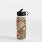 Hand-drawn Quilt #5 Water Bottle Gallery Image 1