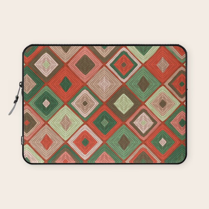 Hand-drawn Quilt #5 Laptop Sleeve Gallery Image 1