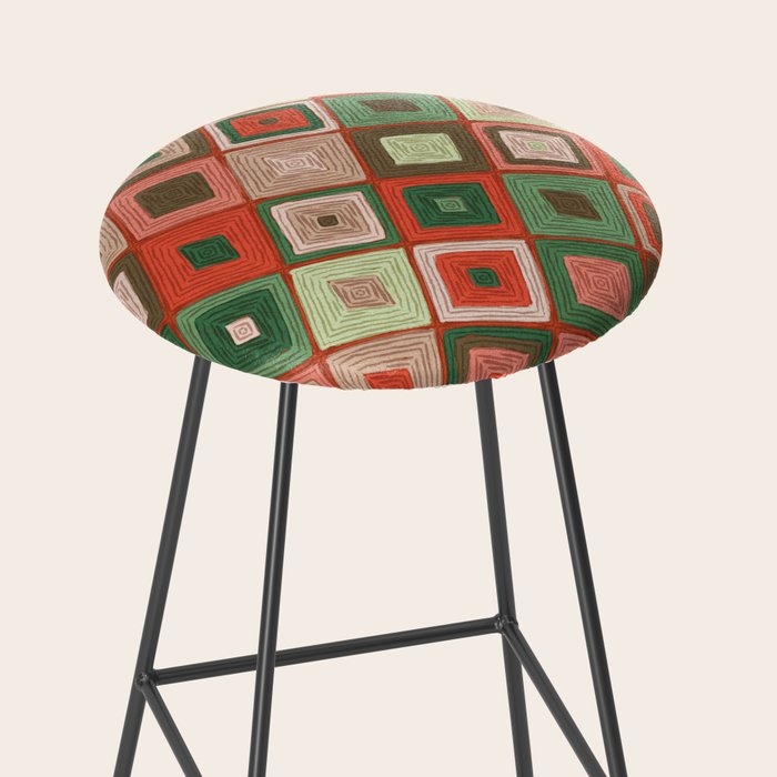 Hand-drawn Quilt #5 Stool Gallery Image 2