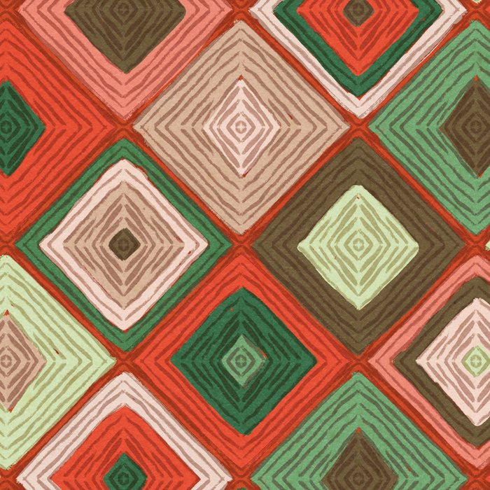 Hand-drawn Quilt #5 Coffee Mug Gallery Image 2