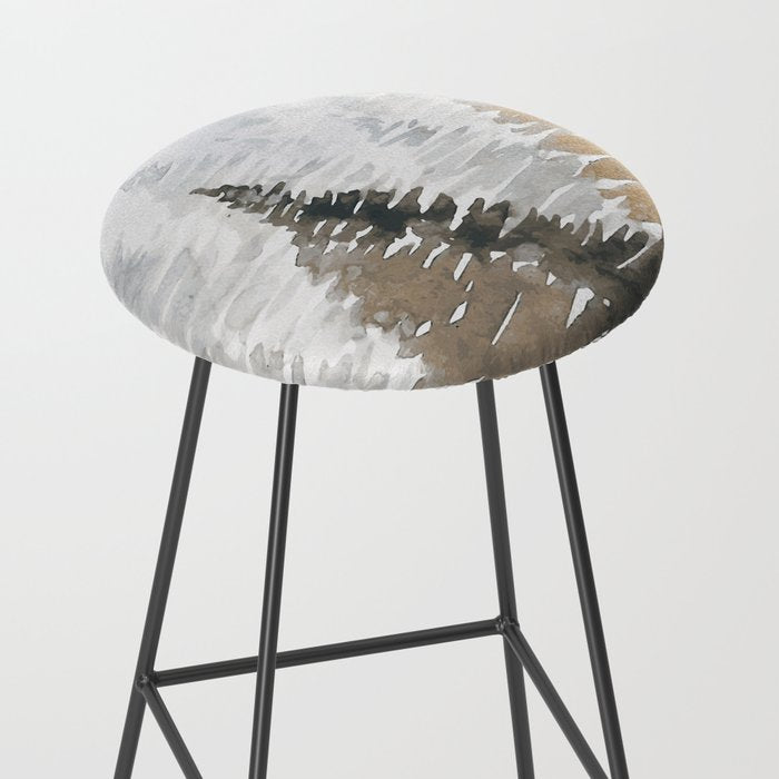 Watercolor Pine Trees 3 Stool Gallery Image 2