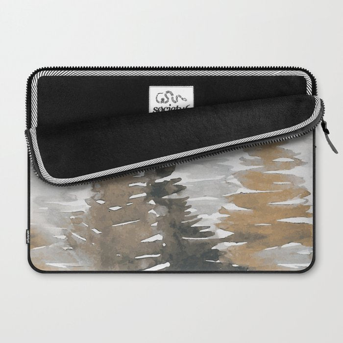 Watercolor Pine Trees 3 Laptop Sleeve Gallery Image 2