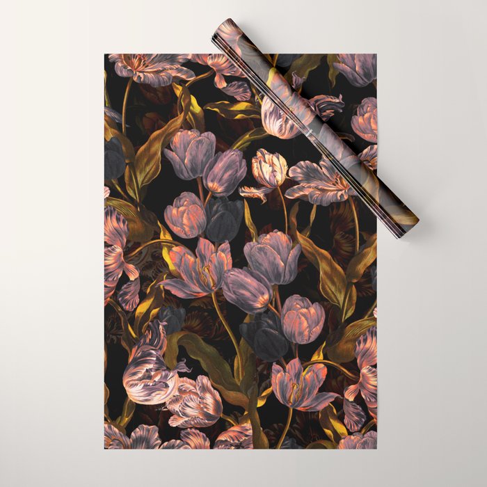 Magic Tulips Pattern II Wrapping Paper Gallery Image 1