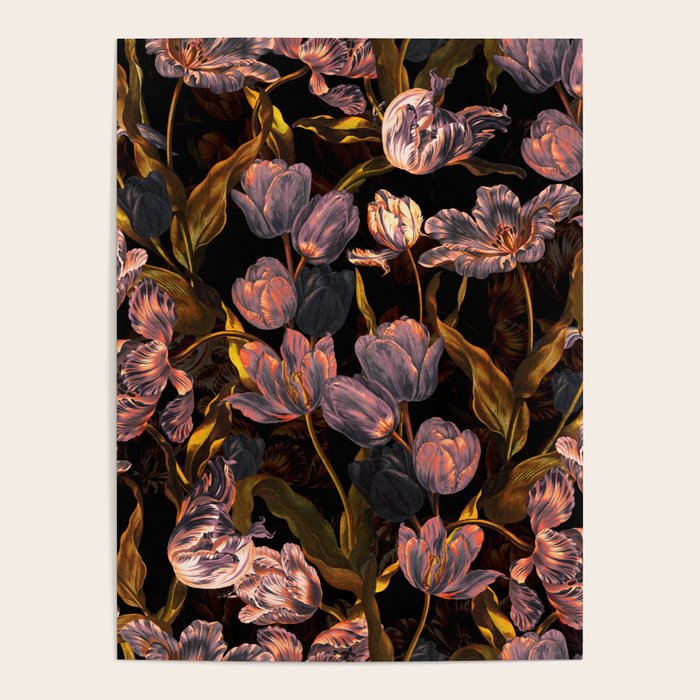 Magic Tulips Pattern II Poster Gallery Image 1