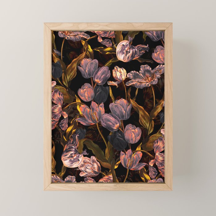 Magic Tulips Pattern II Mini Art Print Gallery Image 1