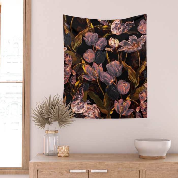 Magic Tulips Pattern II Wall Tapestry Gallery Image 2