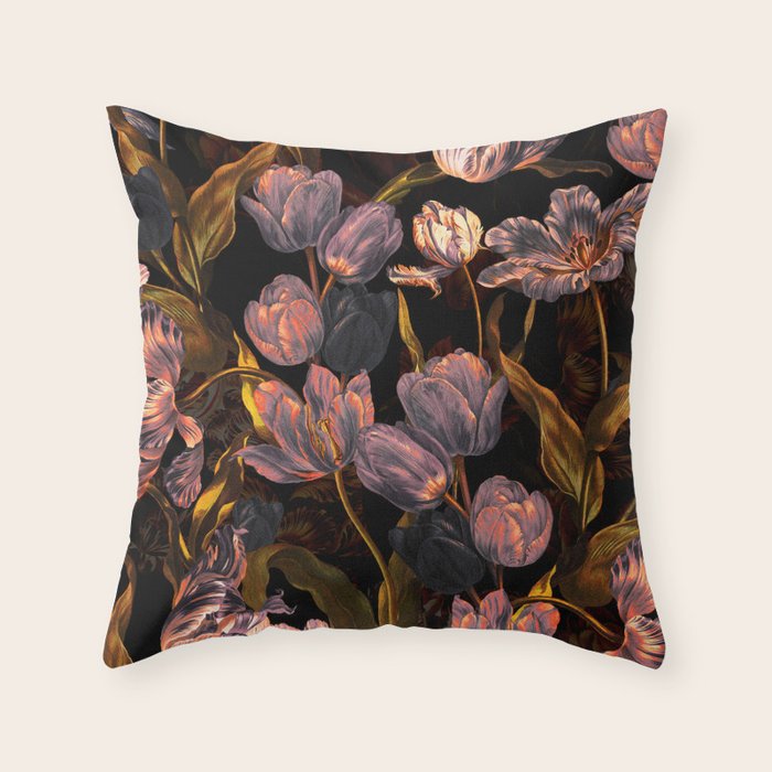 Magic Tulips Pattern II Throw Pillow Gallery Image 6
