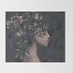 Night Bloom 2 Throw Blanket Gallery Image 2