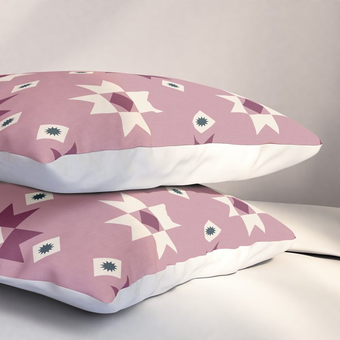 Modern quilt - berry Pillow Sham Gallery Image 3