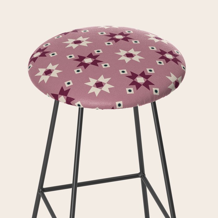 Modern quilt - berry Stool Gallery Image 2