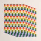 Checkered Rainbow Retro Vibe  Wrapping Paper Gallery Image 3