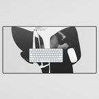 abstract portrait Desk Mat Gallery Image 1