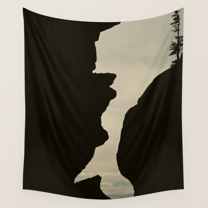 landscape silhouette no 2 - nature photograph  Wall Tapestry Gallery Image 4