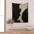 landscape silhouette no 2 - nature photograph  Wall Tapestry Gallery Image 2