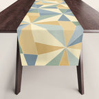 Kaleidoscope Tile Pattern XIV Neutral Earthy Pastel Table Runner Gallery Image 1