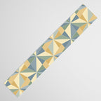 Kaleidoscope Tile Pattern XIV Neutral Earthy Pastel Table Runner Gallery Image 3