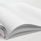 Vintage white gray burgundy floral marble Notebook Gallery Image 2
