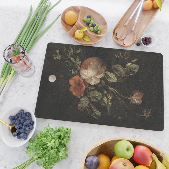 Botanical Rose And Snail Cutting Board Gallery Image 2