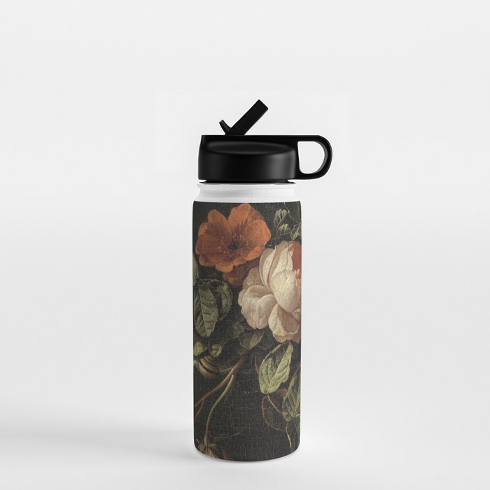 Botanical Rose And Snail Water Bottle Gallery Image 1