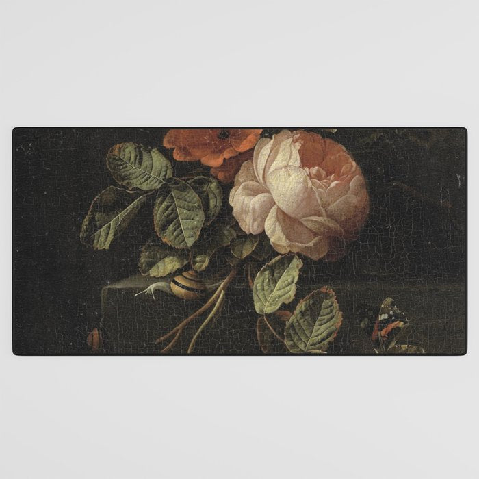 Botanical Rose And Snail Desk Mat Gallery Image 3