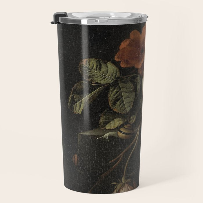 Botanical Rose And Snail Travel Mug Gallery Image 3