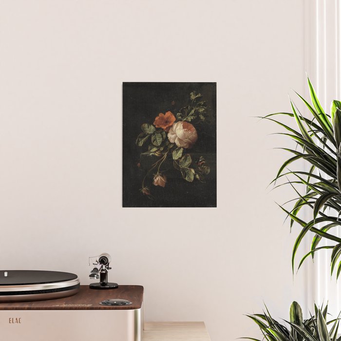 Botanical Rose And Snail Poster Gallery Image 2