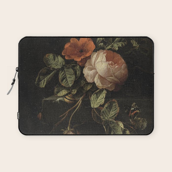 Botanical Rose And Snail Laptop Sleeve Gallery Image 1