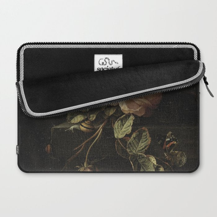 Botanical Rose And Snail Laptop Sleeve Gallery Image 2