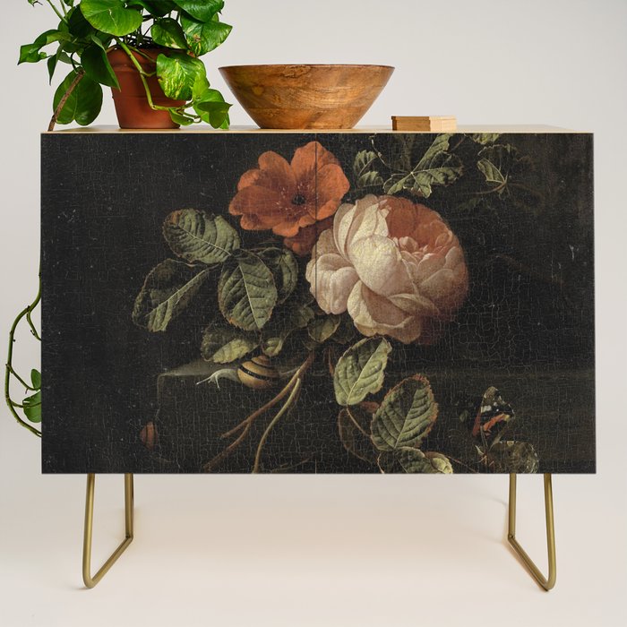Botanical Rose And Snail Credenza Gallery Image 1