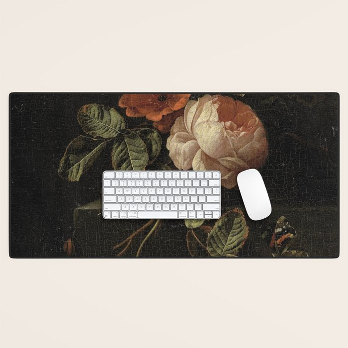 Botanical Rose And Snail Desk Mat Gallery Image 1