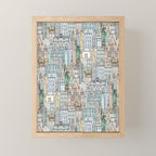 New York watercolor Mini Art Print Gallery Image 1