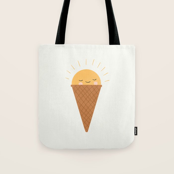 Sunshine Ice Cream Cone Tote Bag Gallery Image 1