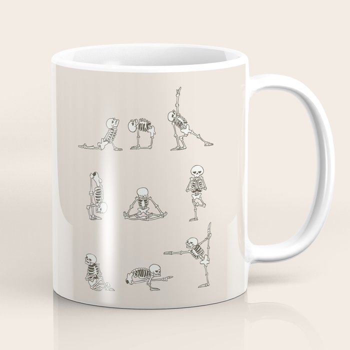Skeleton Yoga Coffee Mug Gallery Image 1