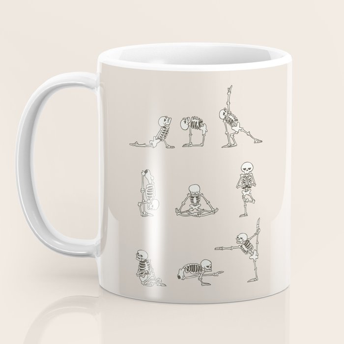 Skeleton Yoga Coffee Mug Gallery Image 3