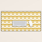 Vintage Bows VIII Yellow Desk Mat Gallery Image 1