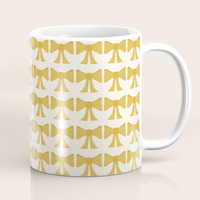 Vintage Bows VIII Yellow Coffee Mug Gallery Image 1