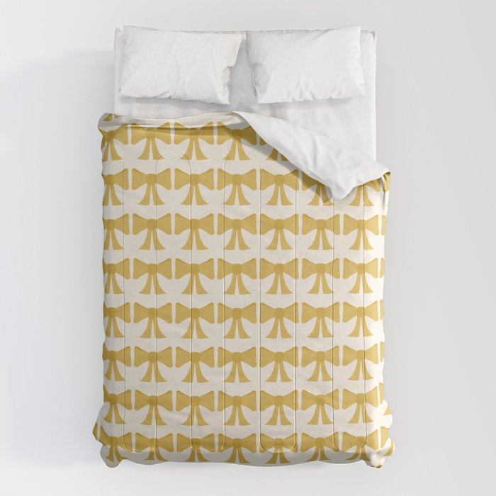 Vintage Bows VIII Yellow Comforter Gallery Image 6