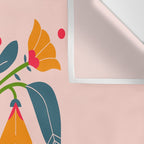 Art Nouveau Symmetric Buttercups Wall Tapestry Gallery Image 3